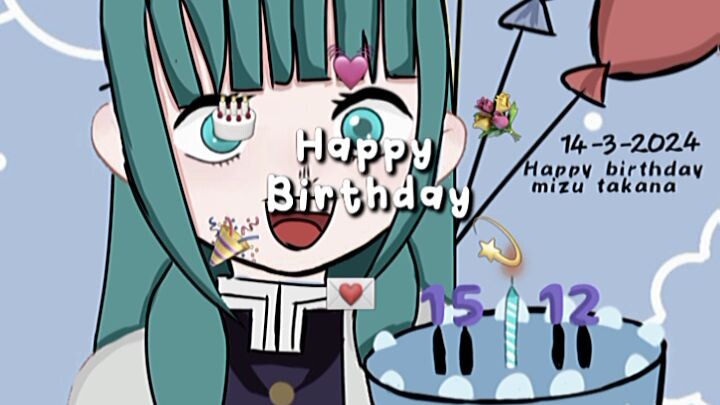 hbd mizu 🥳🥳