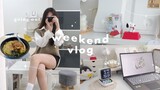 weekend vlog 🥞studying, going out, art supplies haul  周末VLOG (malaysia)