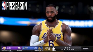 NBA 2K22 Ultra Modded Preseason | Lakers vs Warriors | Full Game Highlights