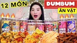 🔥REVIEW🔥 12 Món ăn vặt DUMBUM giá rẻ HOT TIKTOK | Da cá trứng muối, cơm cháy, mực xé sợi...