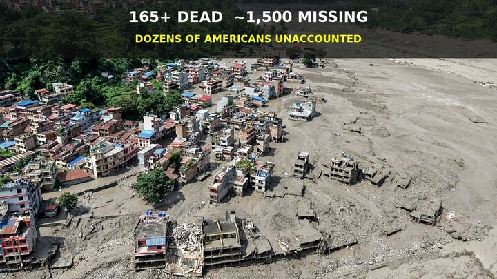 尼泊尔西藏山洪已致逾160人死亡 近1500人失踪