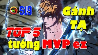 Liên quân Top 5 Tướng Chuyên Gánh Tạ Mùa 19 giành MVP nhiều nhất giải AWC 2021 TNG