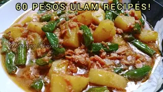 Must Try! 60 Pesos Ulam Recipe. Corntuna with Potatoes & Bagio Beans. Murang Ulam Recipes!