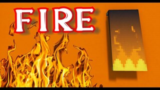 How to make a FIRE banner in Minecraft!