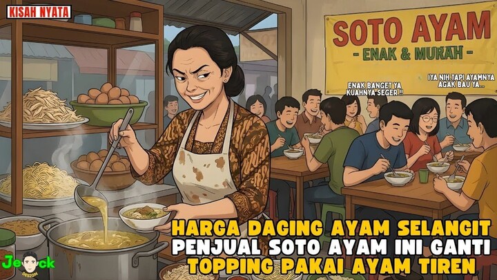 AZAB PENJUAL SOTO AYAM CURANG GANTI DAGING AYAM PAKAI DAGING AYAM TIREN