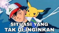 ash dan Pikachu hampir tenggelam