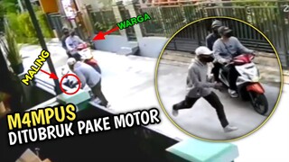 Maling Motor Bernasib Malang || Begini Kondisi Si maling Di Kejar Warga