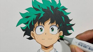 วิธีการวาด "Deku" Izuku Midoriya Easy - My Hero Academia (Boku No Hero Academia)