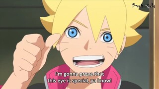 Hanabi practicing with Boruto, a story about Boruto's eyes English Sub