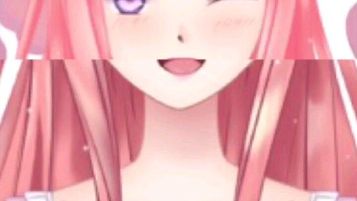 Pink-haired girl.🌹