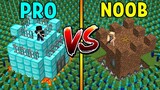 Minecraft NOOB vs PRO : SAVE THE WORLD FROM THE ZOMBIE APOCALYPSE - Challenge 100% trolling