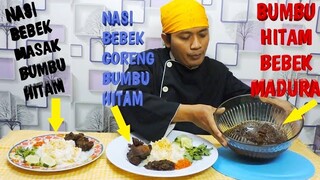 BEBEK BUMBU HITAM MADURA & NASI BEBEK HITAM GORENG  MADURA