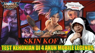TEST KEHOKIAN DRAW BINGO KOF GRATIS DI 4 AKUN MOBILE LEGENDS - MOONTON BAIK TAPI SUKA BERCANDA!