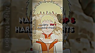 Naruto top 5 hardest fights |#edit#naruto#shorts