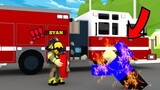I became a FIRE FIGHTER in ROBLOX! | Roblox Firefighters Funny Moments (TAGALOG)