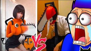 Chainsaw Women VS Chainsaw Man Pemenangnya Miuuu dan Bananana WKKWKWKWK