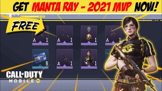 I Got Manta Ray - 2021 MVP for FREE!! in World Championship | COD MOBILE