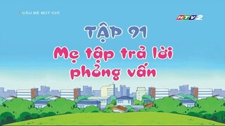 [Lồng tiếng] Shin – Cậu bé bút chì | Tập 091 - Mẹ tập trả lời phỏng vấn