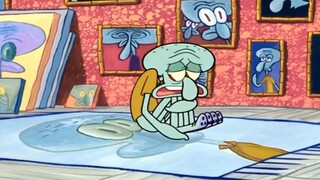 Squidward was jealous because SpongeBob was obviously imitating him, but he did better than him!
