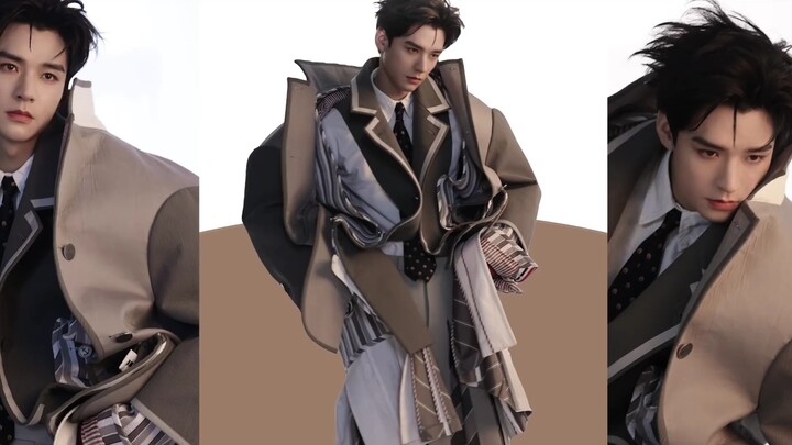 Fashion COSMO’s New Year issue features Gong Jun on the cover, showcasing his multifaceted inspirati