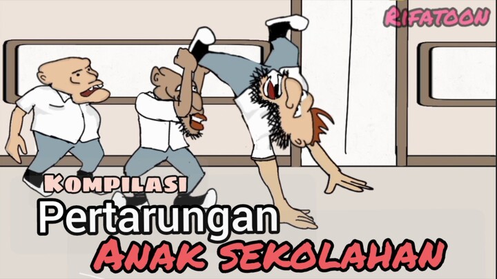 kompilasi pertarungan anak sekolahan