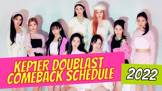 Kep1er DOUBLAST Promotion Schedule
