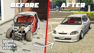 Restoration of a Rare Honda Civic TYPE R... Gta v (Roleplay)