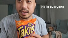 Chinese ASMR  - Takis Intense Nacho Tortilla Chips (Eating Sounds) [ENG Subtitles]