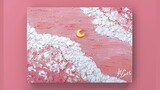 【Oil Pastel Tutorial】Creamy Pink Sky