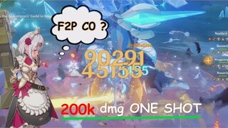 C0- Noelle build 200K DMG Dragonstrike (1,83,645 dmg ) | F2P