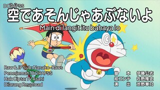 Doraemon Sub Indo Terbaru 884 B: Main di langit itu bahaya lo
