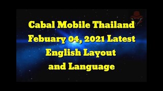 CBM Thailand Feb. 04,2021 English Layout and Language Download Link in the Description