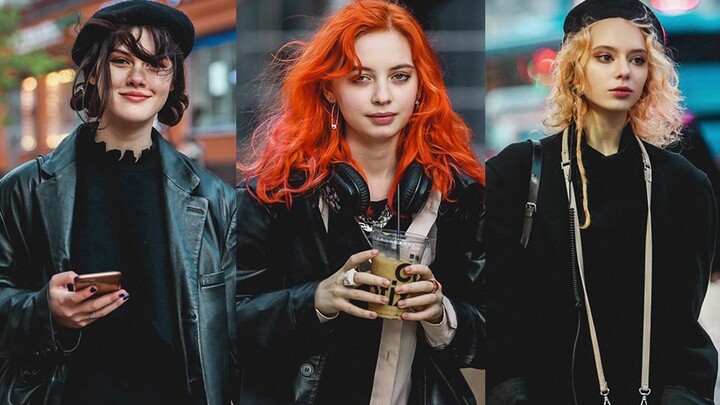 【صور شوارع روسية P31】 فتاة حلوة وجذابة بالأسود | Semkavkvadrate