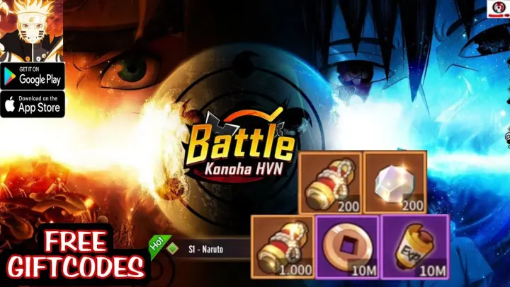 Naruto Battle Konoha Gameplay All Giftcode - RPG Game Android iOS