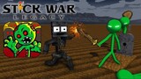 [Platabush] Monster Academy: STICK WAR ZOMBIE ATTACK - Minecraft Animation