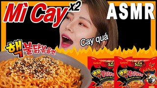 [Mukbang]Thử thách ăn mì cay Hàn Quốc / Ăn mì cay nhất ASMR / Cuộc sống ở việt nam