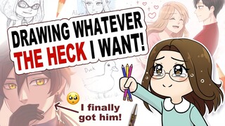 Drawing Whatever The Heck I Want! #6 | Genshin Impact, OCs, and Filling a Sketchbook Page with Pen!