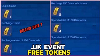 MLBB X JJK FREE TOKENS RELEASE DATE || MOBILE LEGENDS NEW EVENT 2023 || JUJUTSU KAISEN MLBB