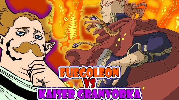 Pembahasan Black Clover 191, Pertarungan Dua Kapten Ksatria Sihir, Fuegoleon Vs Kaiser Granvorka