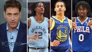 Greeny on top 5 NBA breakout stars: 1. Ja Morant 2. Jordan Poole 3. Maxey 4. Edwards 5. Brandon