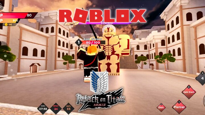 KALAHIN RAJA TERAKHIR ATTACK ON TITAN ROBLOX #bestofbest