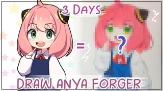 3 Days Draw Anya Forger✨🥜 (Spy x family)