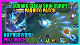 Gusion Legend Skin Script NO PASSWORD | Latest Cosmic Gleam Script With Sound Effects