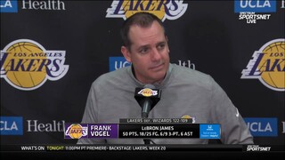 "He's really good at basketball, that LeBron James." - Frank Vogel