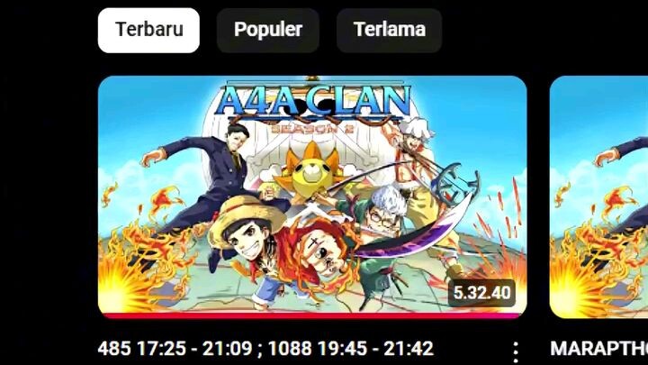 Marathon season 2 mengutip film one piece episode 485 & 1088