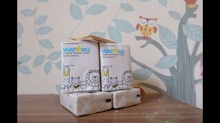 TISU BAMBU WATERU. WARNA COKELAT TANPA PEMUTIH | BAMBOO TISSUE ORGANIC