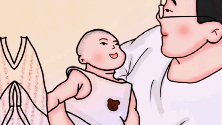 คุณพ่อเล่าเรื่องสามก๊กให้ลูกน้อยวัยสองเดือนฟัง หนูน้อยมองด้วยความชื่นชมเต็มตาแถมยังพยักหน้าตอบรับเป็