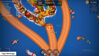 Worms Zone.io Rắn Săn Mồi #095 _ Noel tới rồi chơi rắn săn mồi thôi các bạn _ 21