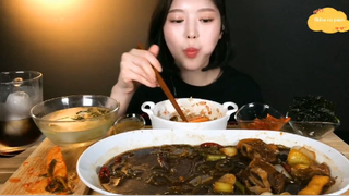 Miến sườn bò kho, chả cá sốt ăn với cơm 9 #amthuc