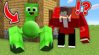 How Baby Mikey & JJ Shapeshift to GOLEM MUTANTS in Minecraft challenge ENDER (Maizen Mizen Mazien)